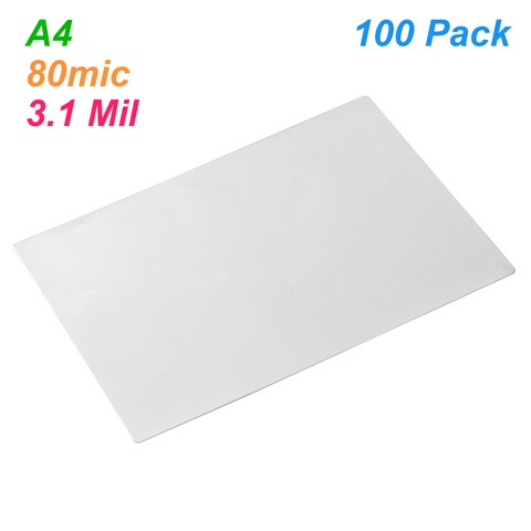 100 Sheets/Box 66 x 96mm 2R Laminating Pouch Film Glossy Protect photo paper 