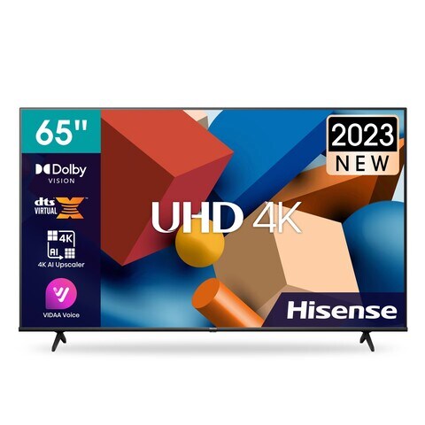 TV LED 65''  Hisense 65A6K, Smart TV, UHD 4K, Dolby Vision, Modo juego  Plus, DTS Virtual X, Control por voz