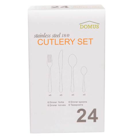 DOMUS CUTLERY SET 24PC PC90