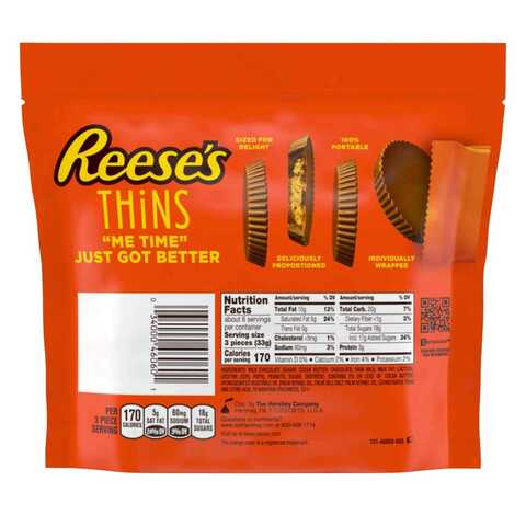 Reeses Peanut Butter Cups Thins Pouch 208g