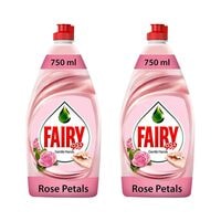 Fairy Dishwashing Liquid Soap Rose Petals 750ml Pack of 2