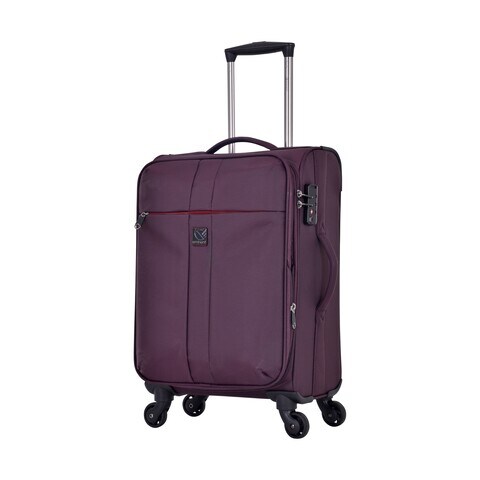 Buy Eminent 4 Wheel Soft Casing Expandable Recycled Cabin Luggage ...