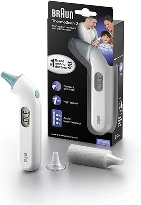 Braun ThermoScan 3 Ear Thermometer, IRT 3030