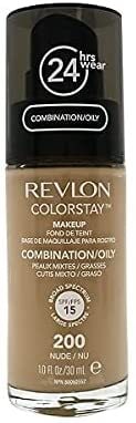 اشتري Revlon Colorstay Makeup Foundation For Combination/Oily Skin, Nude, 0.3 Gm في الامارات