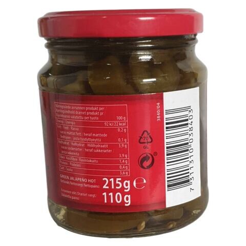 Santa Maria Green Jalapeno Hot 200g