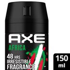 Buy Axe Africa Geranium And Vanilla Deodorant Body Spray Clear 150ml in Saudi Arabia