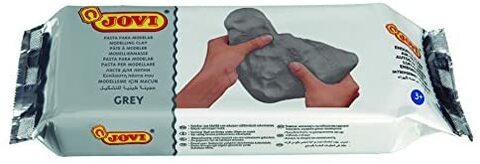 Jovi AirDry Modeling Clay 1.1 lb. Grey nonstaining perfect for Arts and Crafts Projects