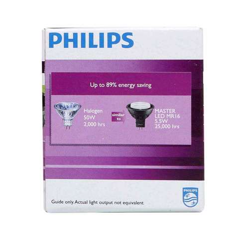 Philips Master LEDspot Pin Bulb Warm White 5.5W MR16