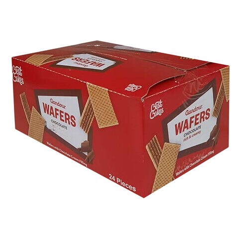 Ghandour Naked Chocolate Wafer 15g x Pack of 24 Pieces