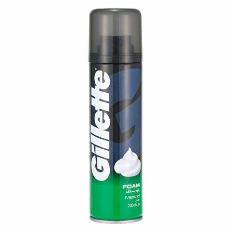 Buy Gillette Classic Menthol Men  Shaving Foam 200ml nbsp in Kuwait