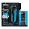 Braun Shaver 3040 Rechargeable Fully Washable with New Microcomb Technology 45 Min Running Time