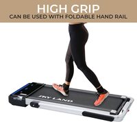 Sky Land Fitness 2 In 1 Foldable Treadmill Walking Pad 4 HP Peak, 12 Programs, With Large Running Surface And App Control, Easy To Assemble, EM 1287 G, Gray
