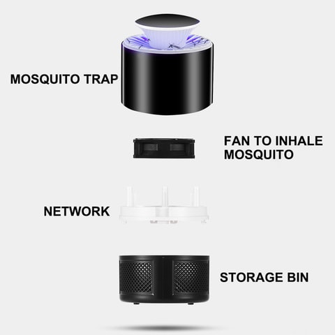 Generic-Electric Mosquito Killer Lamp LED Bug Zapper Anti Insect Trap Lamp Killer Home Living Room Pest Control