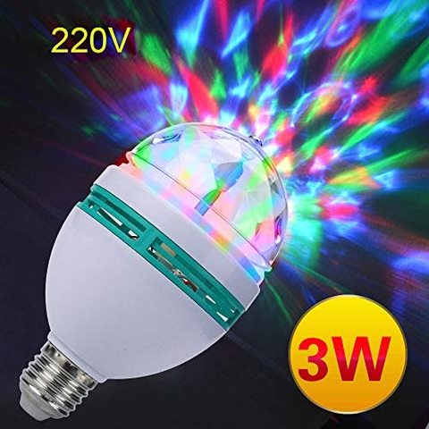 Generic - E27 3W AC220V Colorful Rotating Bubble Stage Light Disco DJ Party Light Bar KTV Lighting Bulb