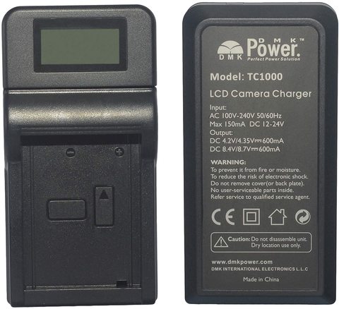 DMK Power EN-EL15 LCD Battery Charger TC1000 for NIKON D7000 D810 D600 D800E ect. cameras
