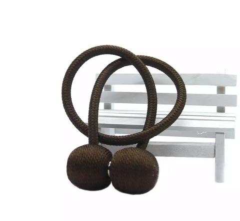 Deals For Less -  2 Pcs Magnetic Tieback, Curtain Holder, Brown Color