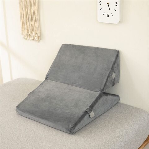 Bed Wedge Pillow - Adjustable 9&12 Inch Folding Memory Foam