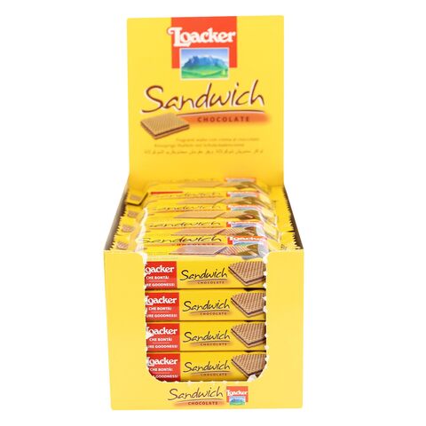 Loacker Chocolate Sandwich Wafer 25g x Pack of 25