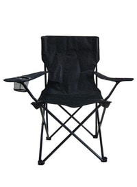 ALSAQER-Camping Chair/Picnic chair/Out Door Chair  Hand Support with Cup Holder with Carry Bag(Black)