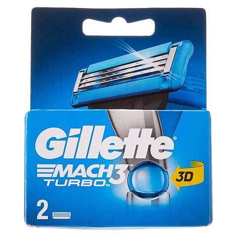 Buy Gillette Mach3 Turbo 3D Blade Refills - 2 Count in Egypt