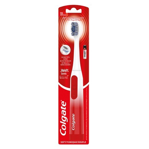 Colgate 360 Degrees Optic White Power Toothbrush White
