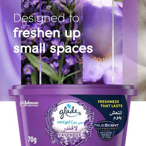 Glade Lavender Mini Gel Air Freshener 70g