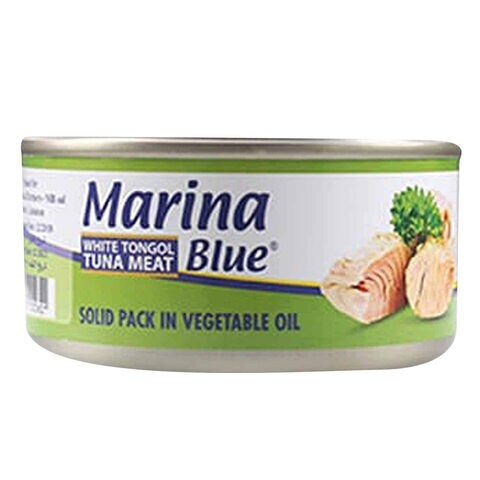 Marina Blue White Tongol Tuna Meat In Sunflower Oil 185g