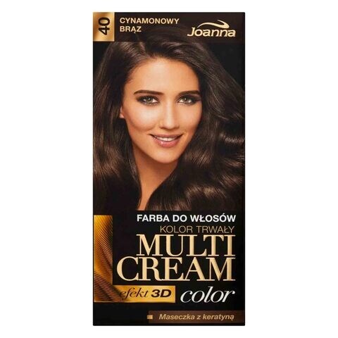 Joanna Hair Color Multi Cream 3D Effect 40 Cinnamon Brown