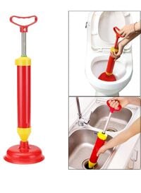 Marrkhor Powerful Manual Drain Buster Plunger, Toilet Sewer Dredge Device Inflator