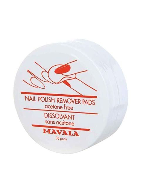 Mavala - 30-Piece Nail Polish Remover Pads White