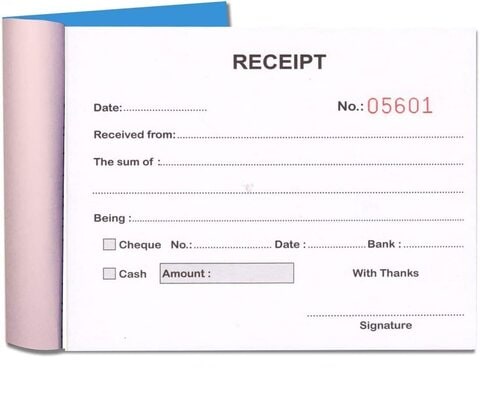 Receipt Book, 50 Set, for Shops Small Business, Home, Offices Supplies, 12.5 x 10 cm