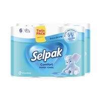Selpak Imported Paper Towel Kitchen Roll 3 Ply 6 Rolls