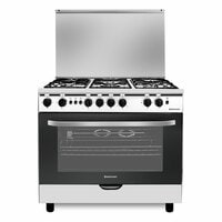 Westpoint 5 Burner Gas Cooker WCE9060HD Silver 90x60cm