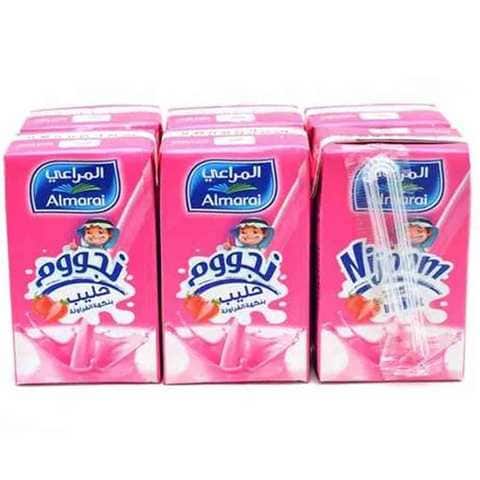 Almarai Milk Strawberry Flavor 150 Ml 6 Pieces
