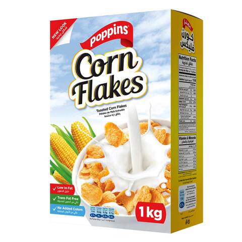 Buy PopPins Corn Flakes 1KG Online - Shop Food Cupboard on