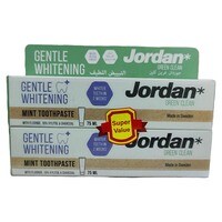Jordan Green Gentle Whitening Mint Toothpaste White 75ml Pack of 2