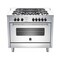 Lagermania 5-Burner Gas Cooker AMS105C81BX 100x60cm (Plus Extra Supplier&#39;s Delivery Charge Outside Doha)