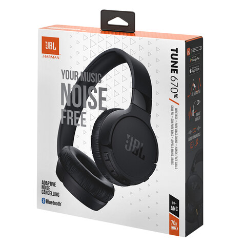 Buy JBL Tune 670NC Wireless On Ear Headphones Black Online