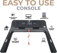 SKY LAND Home Use Treadmill With 2.5hp 5.0hpMotor Peak Bluetooth Speaker &amp; App, Speed1 14kph SoftTouch Key, Running SurfaceLXW44.5X120CM,12 preset programs EM 1283, Black
