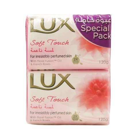 Lux Beauty Soft Touch Soap Bar Pink 120g Pack of 6