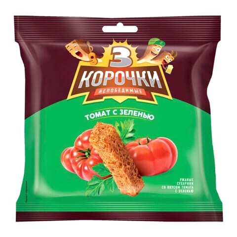 3 Korochki Rye Croutons With Tomato And Herbs 100g price in UAE ...