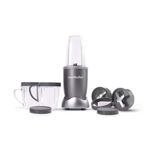 Nutribullet Smoothie Maker Blender NBR1212M 600 Watts, 12 Piece Set, Gray