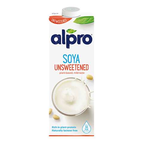 Alpro Unsweetened Soya Milk 1L