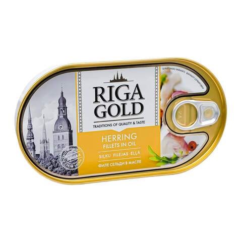 Riga Gold Herring Fillets In Oil 190g