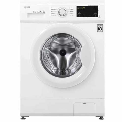 LG Washer Machine Front Load FH2J3QNP0 7 KG 1200 Rpm White