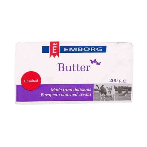 Emborg Butter Unsalted 200 Gram