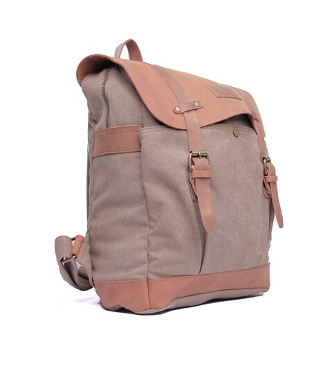 Canvas leather cheap laptop bag