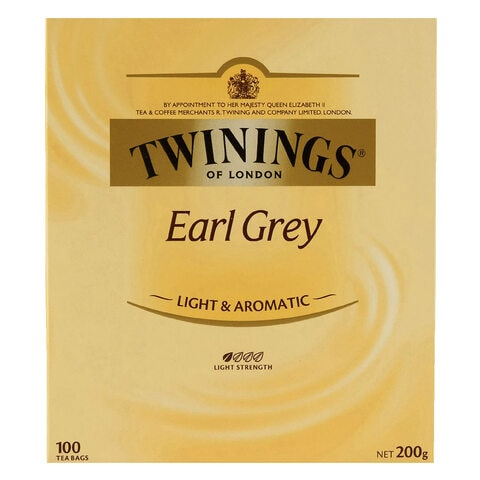 Twinings Earl Gray Tea Light And Aromatic Flavor 100 Bag
