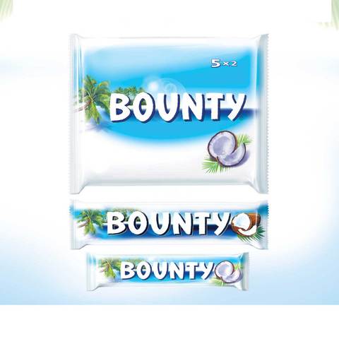 Bounty&reg; Milk Chocolate Bars Multipack 57g x 5