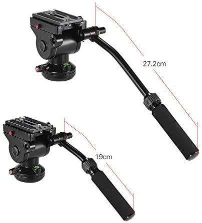 Promage Ds008H Video Camera Tripod Action Fluid Drag Pan Head Hydraulic Panoramic Photographic Head